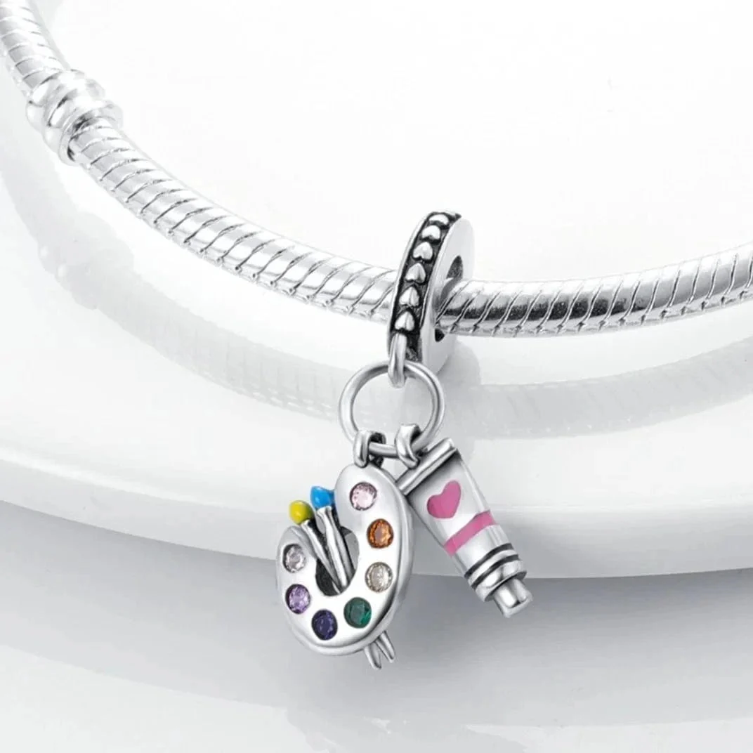 Artist`s Palette Dangle Charm - Image 3