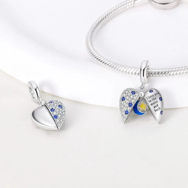 Blue Moon Love Lock Charm - Image 3