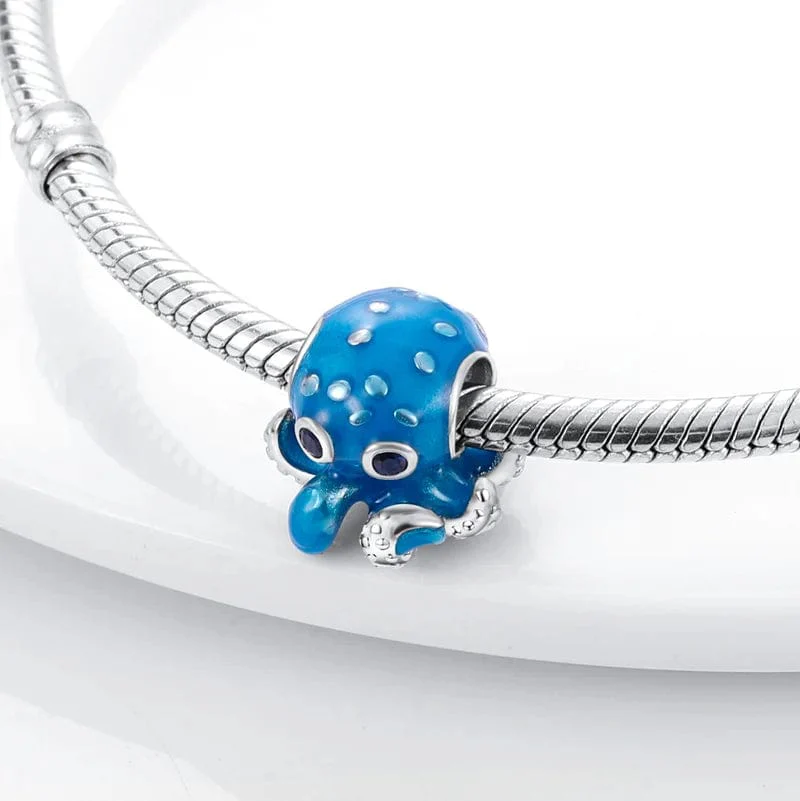 Ocean Blue Octopus Charm - Image 3