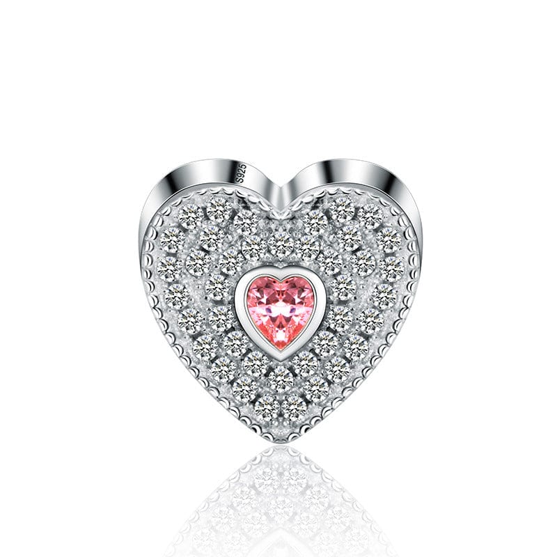 Personalized Sparkling Heart Photo Charm - Image 3