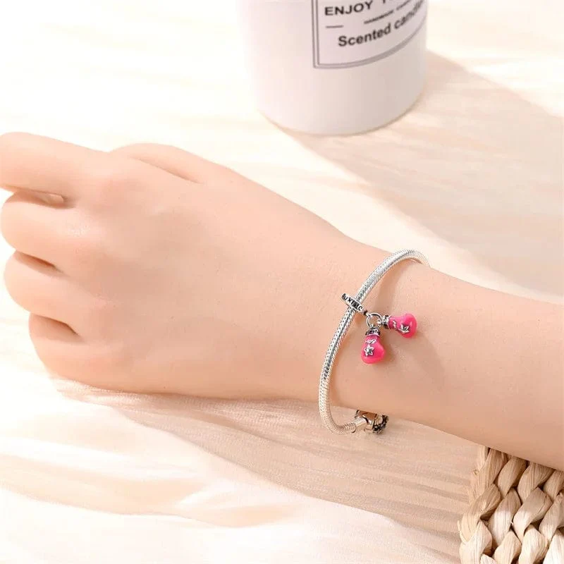 Pink Boxing Gloves Charm - Image 4