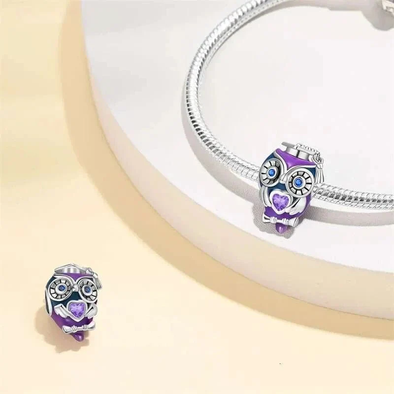 Purple Graduation Owl Charm - Image 3