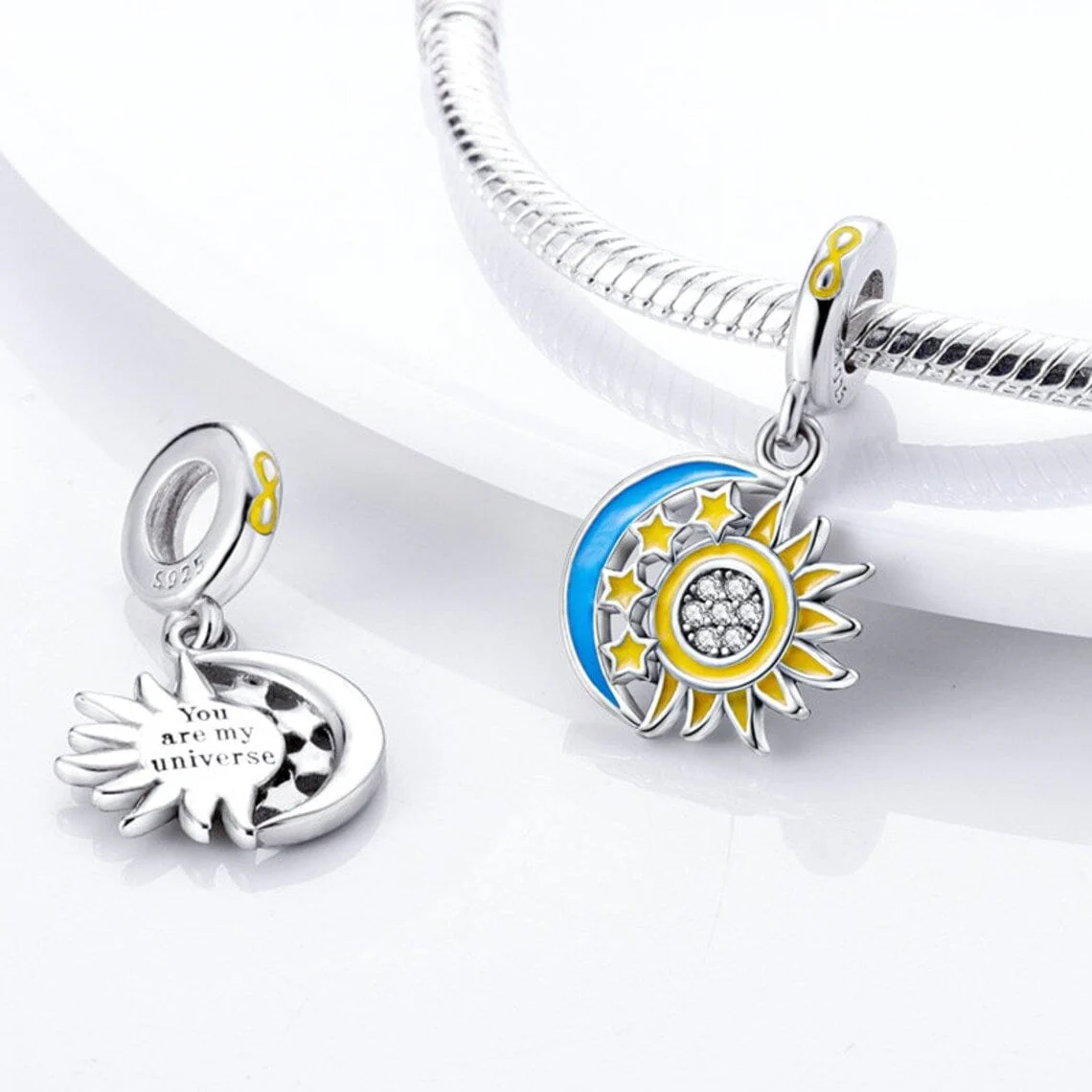 Splittable Sun & Moon Dangle Charm - Image 3